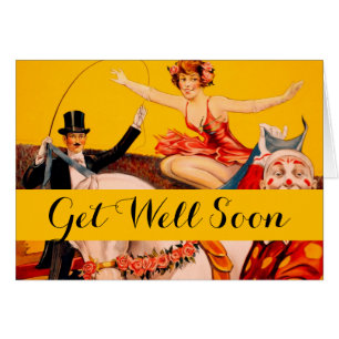  kleurrijk Circus Performer Poster