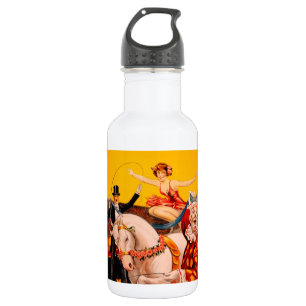  kleurrijk Circus Performer Poster Waterfles
