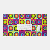 Kleurrijk Cirkelpatroon Bureaumat (Keyboard & Muis)
