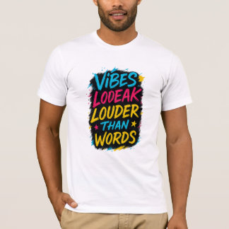 Kleurrijk Citaat T-Shirt met Vet Lettertype
