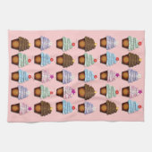 Kleurrijk Collectie van Cupcakes Theedoek (Horizontaal)