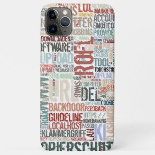 Kleurrijk computerwoordenboek iPhone 11 pro max hoesje