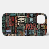 Kleurrijk computerwoordenboek Case-Mate iPhone case (Achterkant (horizontaal))