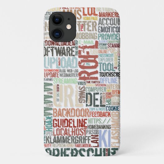 Kleurrijk computerwoordenboek Case-Mate iPhone case (Achterkant)