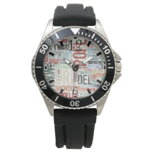 Kleurrijk computerwoordenboek horloge