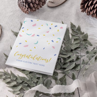 Kleurrijk Confetti Felicitaties Groet