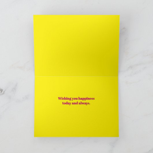 Kleurrijk Confetti Op Maat Gemaakte Leeftijd en Na Kaart (Binnen)