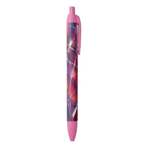 Kleurrijk contrastend lint zwarte inkt pen