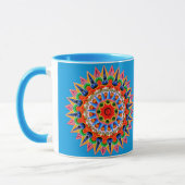 Kleurrijk Costa Rica Folklore Ontwerp Mok (Links)
