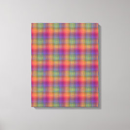 Kleurrijk dambord abstract patroon canvas afdruk
