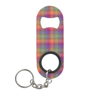 Kleurrijk dambord Abstract Patroon Mini Flessenopener