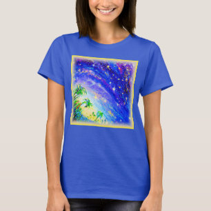 Kleurrijk dansend Oerwoud in de hemel. Bestel nu T-shirt