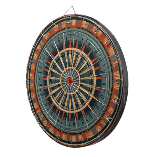 kleurrijk dartbord (Voorkant Rechts)