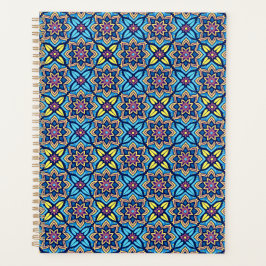 Kleurrijk decoratief bloempatroon planner