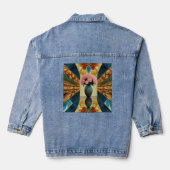 Kleurrijk Denim Jacket (Achterkant)