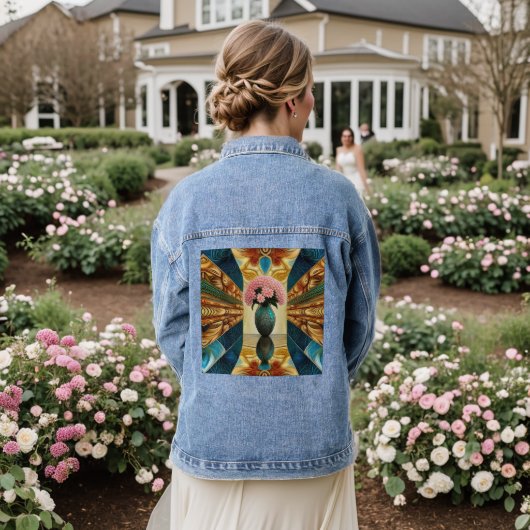 Kleurrijk Denim Jacket (Huwelijk Achterkant)