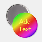 Kleurrijk diagonaal van regenbooggradiënt magneet (Voorkant / Achterkant)