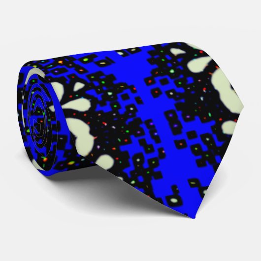 Kleurrijk digitaal 3D Design Stropdas – Perfect Si (Opgerold)