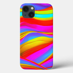Kleurrijk digitaal ontwerp Hoesje-mate nauwelijk iPhone 13 Hoesje