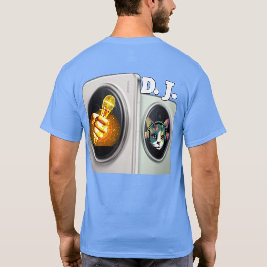 Kleurrijk digitaal ontwerp Mannen waarde T-shirt – (Achterkant)