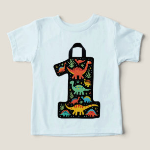 Kleurrijk Dinosaur baby T-shirt