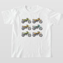 Kleurrijk Dirt Bikes Collectie T-shirt