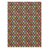 Kleurrijk Donut-patroon in chocolade Tafelkleed (Voorkant)