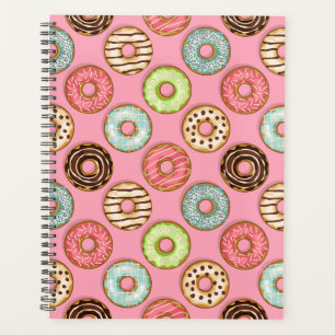 Kleurrijk Donut Patroon Malle Zoete Snoepjes Planner