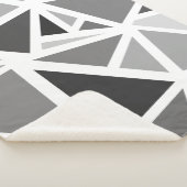 Kleurrijk driehoekspatroon 5 sherpa deken (3/4)