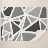 Kleurrijk driehoekspatroon 5 sherpa deken (Voorkant (horizontaal))