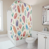 Kleurrijk edelsteenpatroon (2) douchegordijn (In situ)
