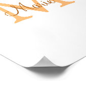 Kleurrijk eenvoudig minimaal jouw tekst afbeelding poster (Hoek)