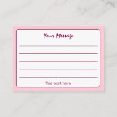 Kleurrijk eenvoudig script Bedankt Visitekaartje (Achterkant)