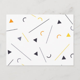 Kleurrijk, eenvoudig, trendy, geometrisch ontwerp briefkaart