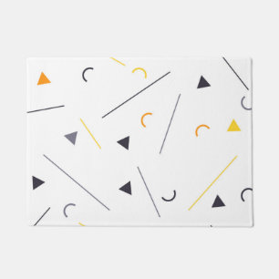 Kleurrijk, eenvoudig, trendy, geometrisch ontwerp deurmat