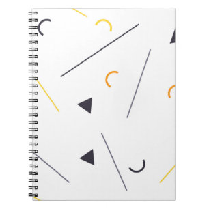 Kleurrijk, eenvoudig, trendy, geometrisch ontwerp notitieboek