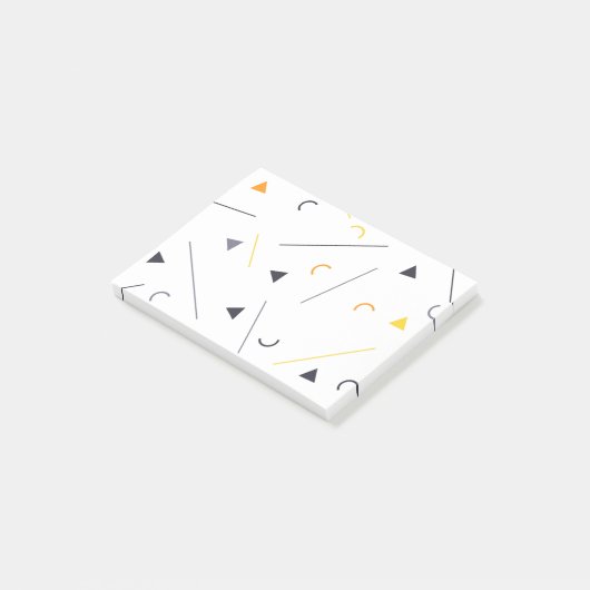 Kleurrijk, eenvoudig, trendy, geometrisch ontwerp post-it® notes (Schuin)