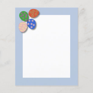 Kleurrijk eierpapier vel