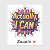 Kleurrijk Eigenlijk Kan Ik Het Sticker (Vel)