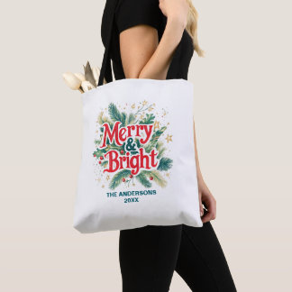 Kleurrijk Elegant Kerst Rood Wit Party Gift Draagtas