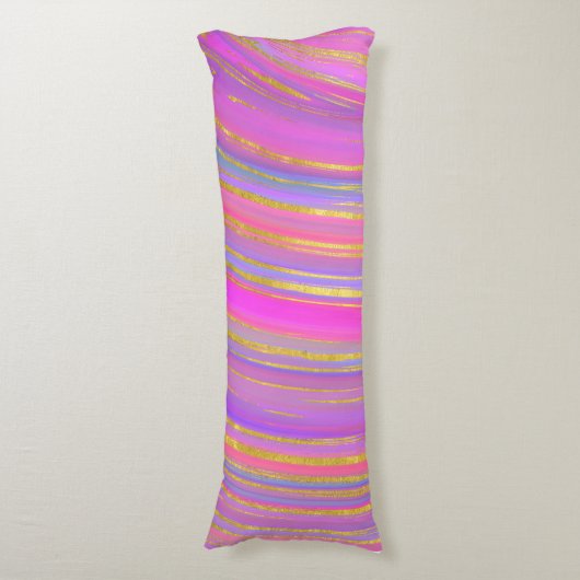 Kleurrijk en Goud Lichaamskussen (Voorkant Verticaal)