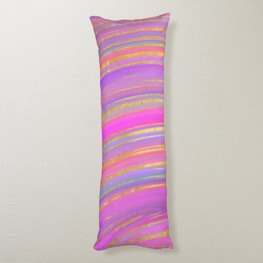 Kleurrijk en Goud Lichaamskussen (Achterkant (Verticaal))