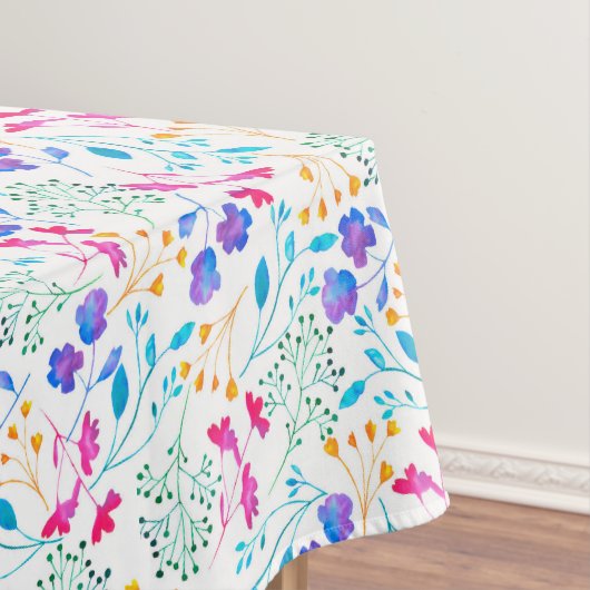 Kleurrijk en helder, wit Patroon Tablecloth Tafelkleed (Voorbeeld)