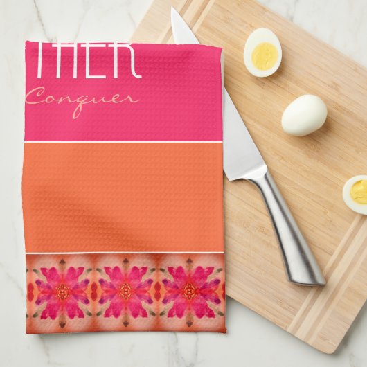 Kleurrijk en inspirerend theedoek (Quarter Fold)