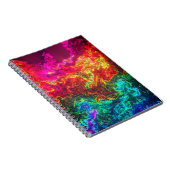 Kleurrijk en kunstmatig ontwerp notitieboek (Rechterzijde)