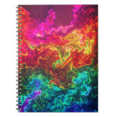 Kleurrijk en kunstmatig ontwerp notitieboek (Voorkant)
