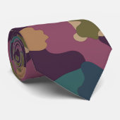 Kleurrijk en modern stropdas (Opgerold)