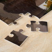 Kleurrijk en mooi collectie bloemen legpuzzel (Zijkant)