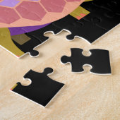 Kleurrijk en vun schildpad design van grootouders legpuzzel (Zijkant)