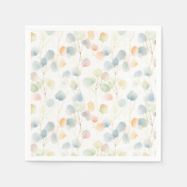 Kleurrijk Eucalyptus gebladerte papier Servet